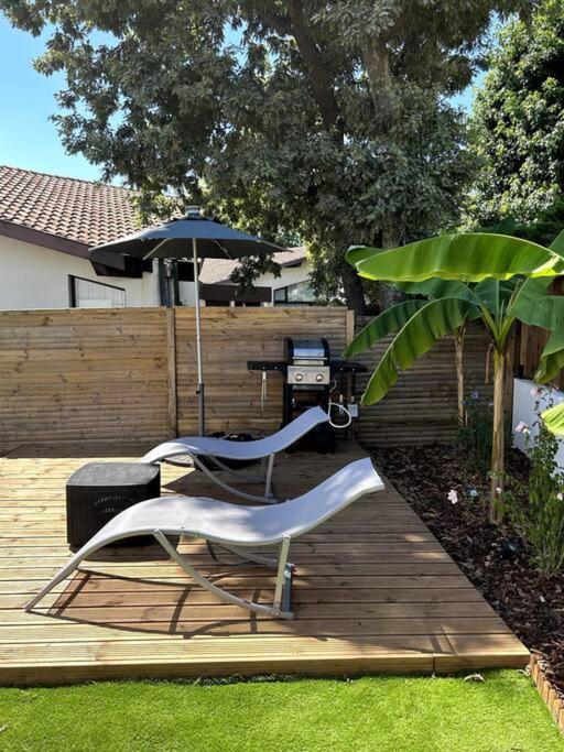 Logement Avec Piscine Privee Chauffee Biarritz Exterior foto